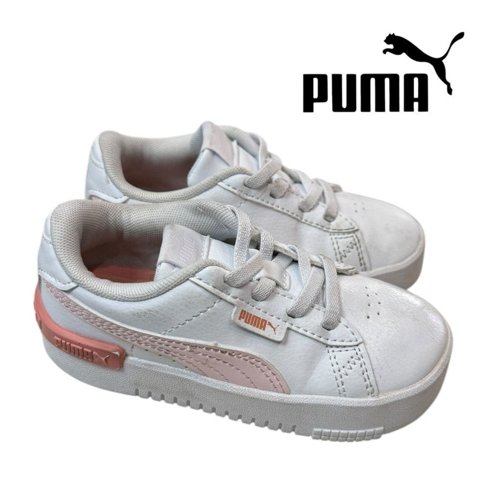 Puma Toddler White Jada 381992-22 Tennis Shoes Sneakers 9 9C